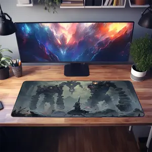 Genshin Impact Noelle Desk Mat | Geo Healer's Valor | Robotic Marvel | Large Computer Pad