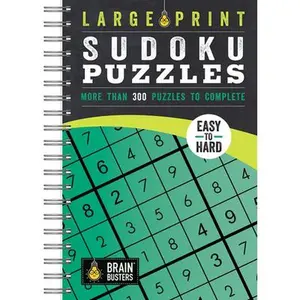 Large Print Sudoku Puzzles Green: More Than 300 Puzzles to Complete -- Parragon Books, Paperback