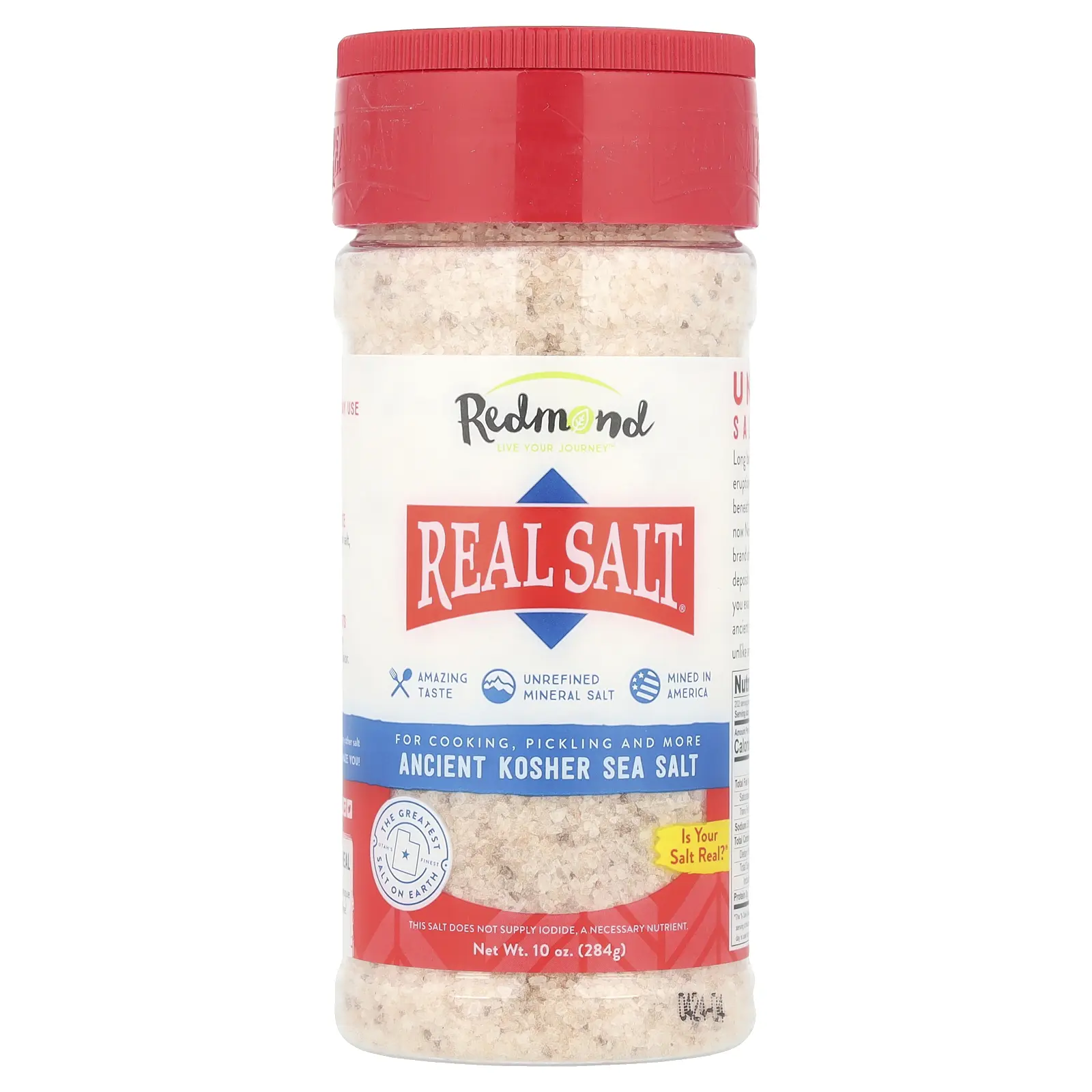 Redmond Real Salt®, Ancient Kosher Sea Salt, 10 oz (284 g) Redmond Real Salt®, Ancient Kosher Sea Salt, 10 oz (284 g)