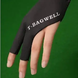 Billiards Ice Silk Glove - 3-Finger, Full-Finger Compatible, Breathable, Non-Slip, Stretchable Fit Glove for Pro Billiard & Snooker Players