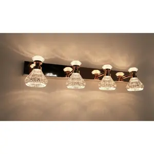 Crystal Glow Vanity Light Bar – Modern Luxe Series