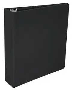 School Smart 2006450 2 in. Polypropylene D-Ring Binder, Black
