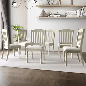 Azhani Mid-century Elegant Dining Chairs (Set of 6)