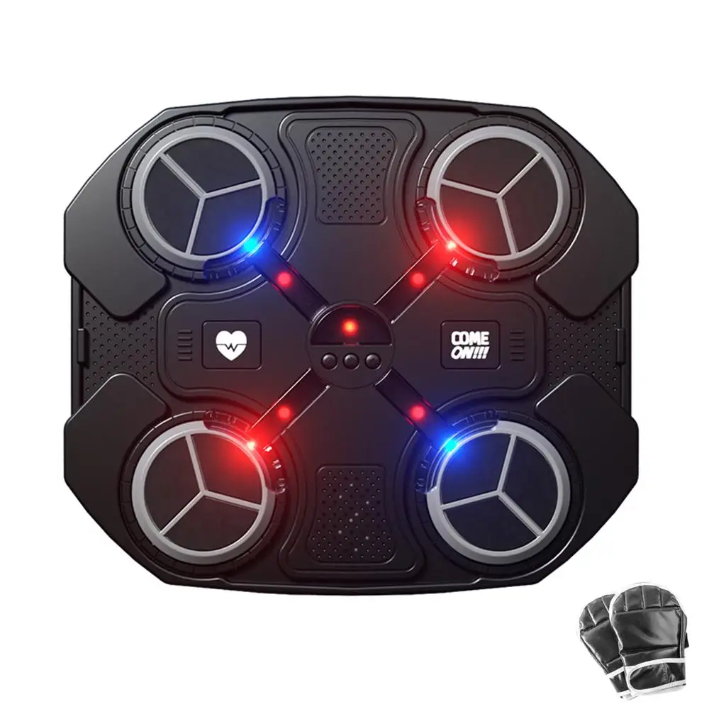 Electronic Kids Punching Game, LED Lights Music Boxing Target, Wall-mounted Fitness Toy with Adjustable Speed and Volume, Punching Equipment for Home