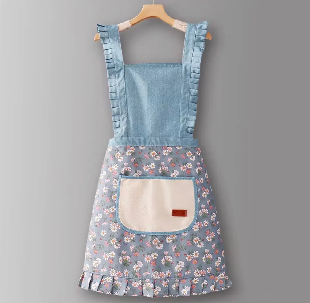 The Hostess Apron - French Blue