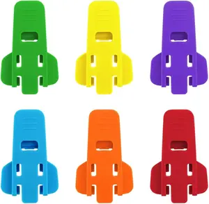 6-Pack Manual Can Opener Set with Colorful Beverage Can Covers - Easy-to-Use Soda and Beer Can Tab Protectors Kitchen Utensils