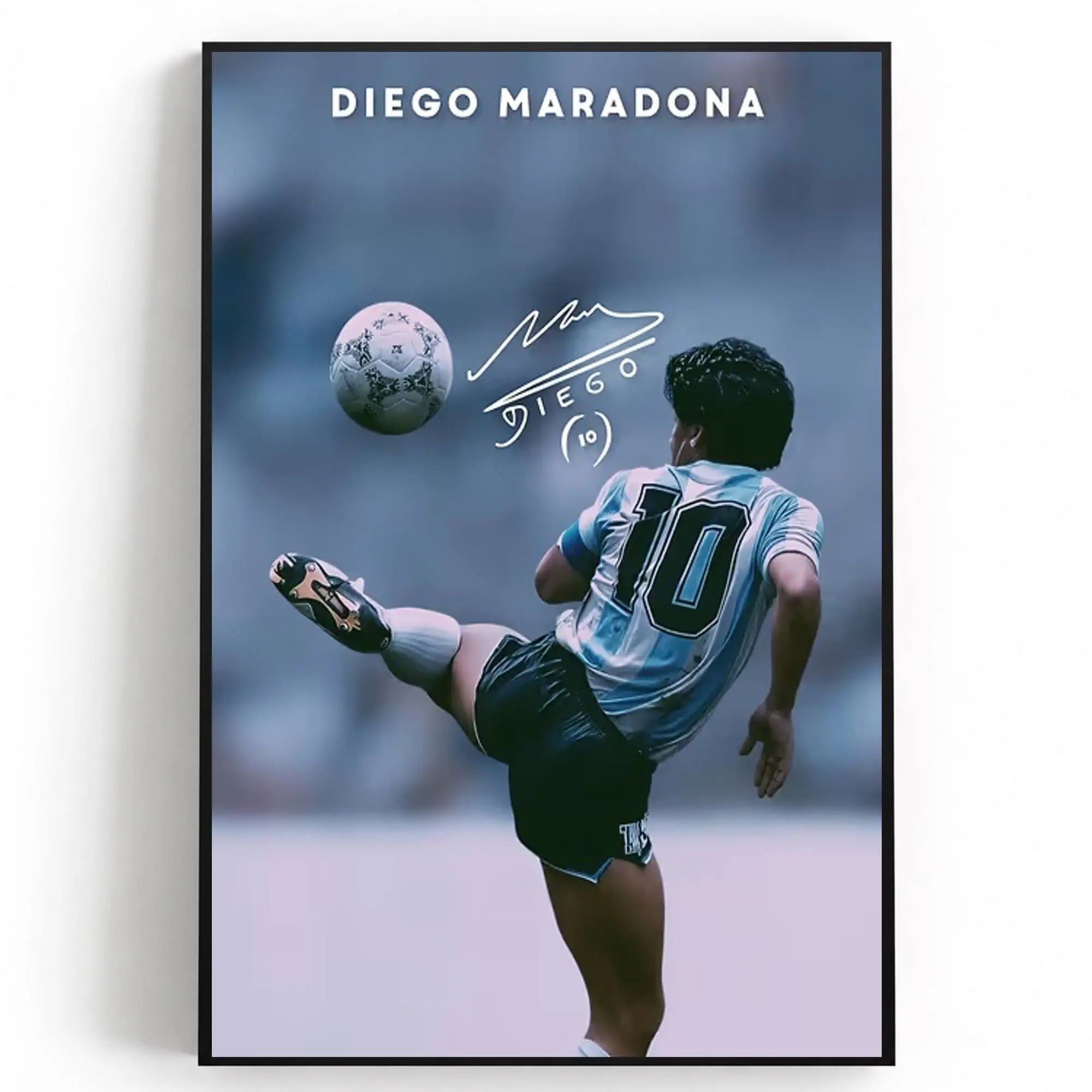 Diego Maradona Poster, Soccer Gifts, Sports Poster, Football Poster, Soccer Wall Art( Unframed - Print Only )