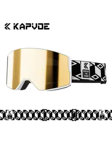 1pc KAPVOE Popular Ski Goggles Protection Lenses Winter Snowmobile Glasses Men Women Snowboard Mask Snow Goggles