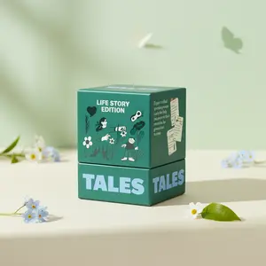 TALES Life Story Edition - 150 Expert-Crafted Question Cards for Preserving Memories & Stories - Premium Matte Finish Card Deck for Family & Friends Game Night conversations, Road Trips, Dinner Table, Getting to Know You