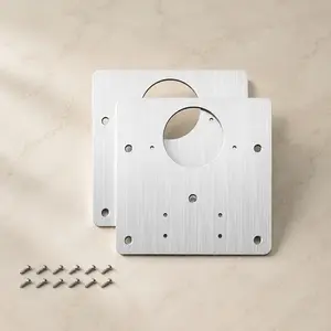 Heavy Duty Cabinet Door Hinge Repair Plate: Anti-Sag Support, Fix Loose Hinges, Easy Install for Kitchen, Wardrobe, Furniture DIY, Universal Metal Reinforcement, Prevent Damage, Long Lasting