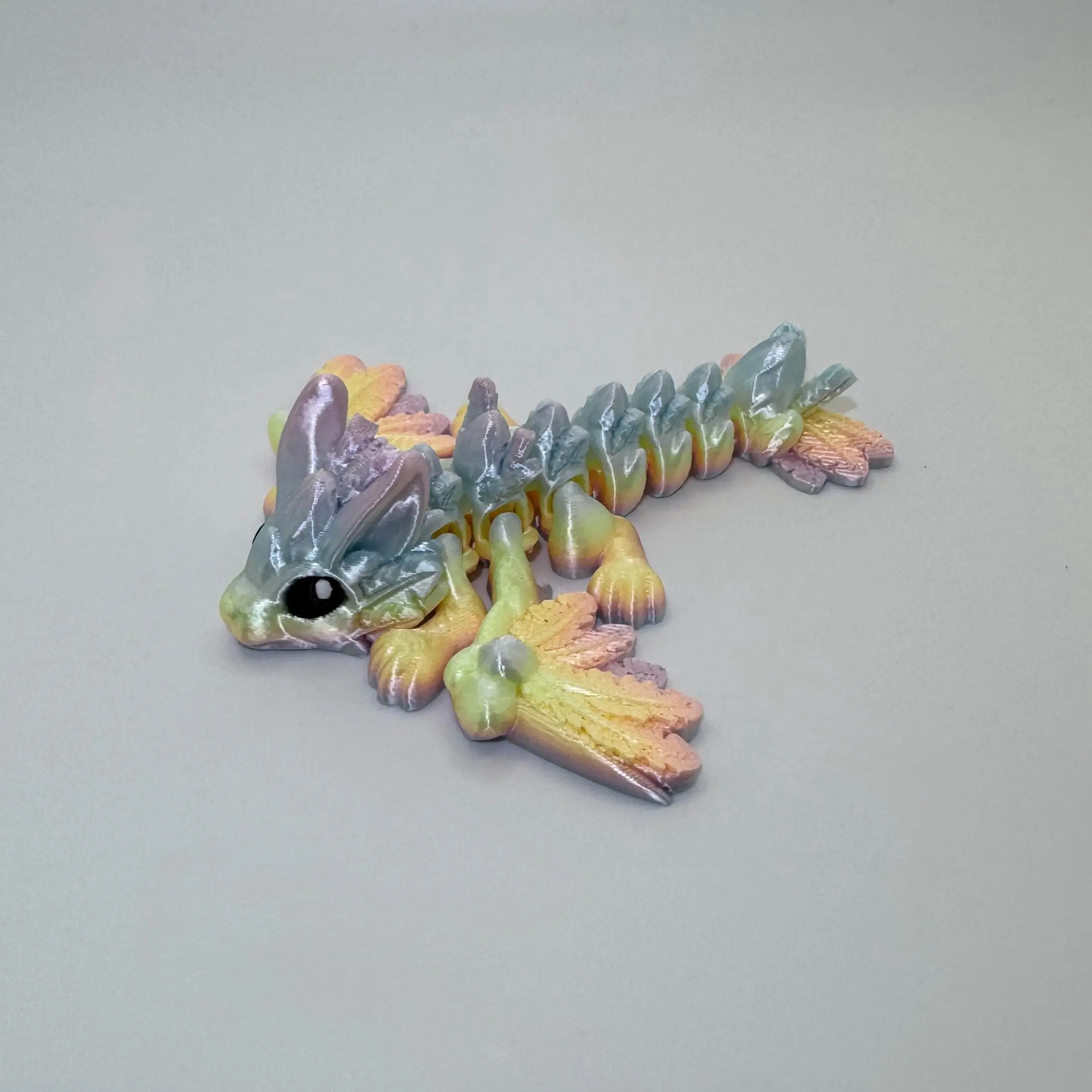 Articulated Bunny Dragon – 3D Printed Fantasy Creature by Cinderwing3D
