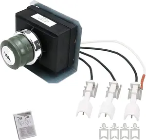 Uniflasy 1836-13 7628 Grill Igniter Kit for Weber Genesis 310, Genesis 320 Gas Grills with Front Mounted Control (2011 - Newer), Electronic Igniter Kit for Weber Genesis 300 Series