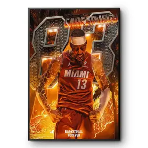 Bam Adebayo Career High 93 Miami Heat NBA Basketball Poster Sports Print ( Unframed - Print Only )