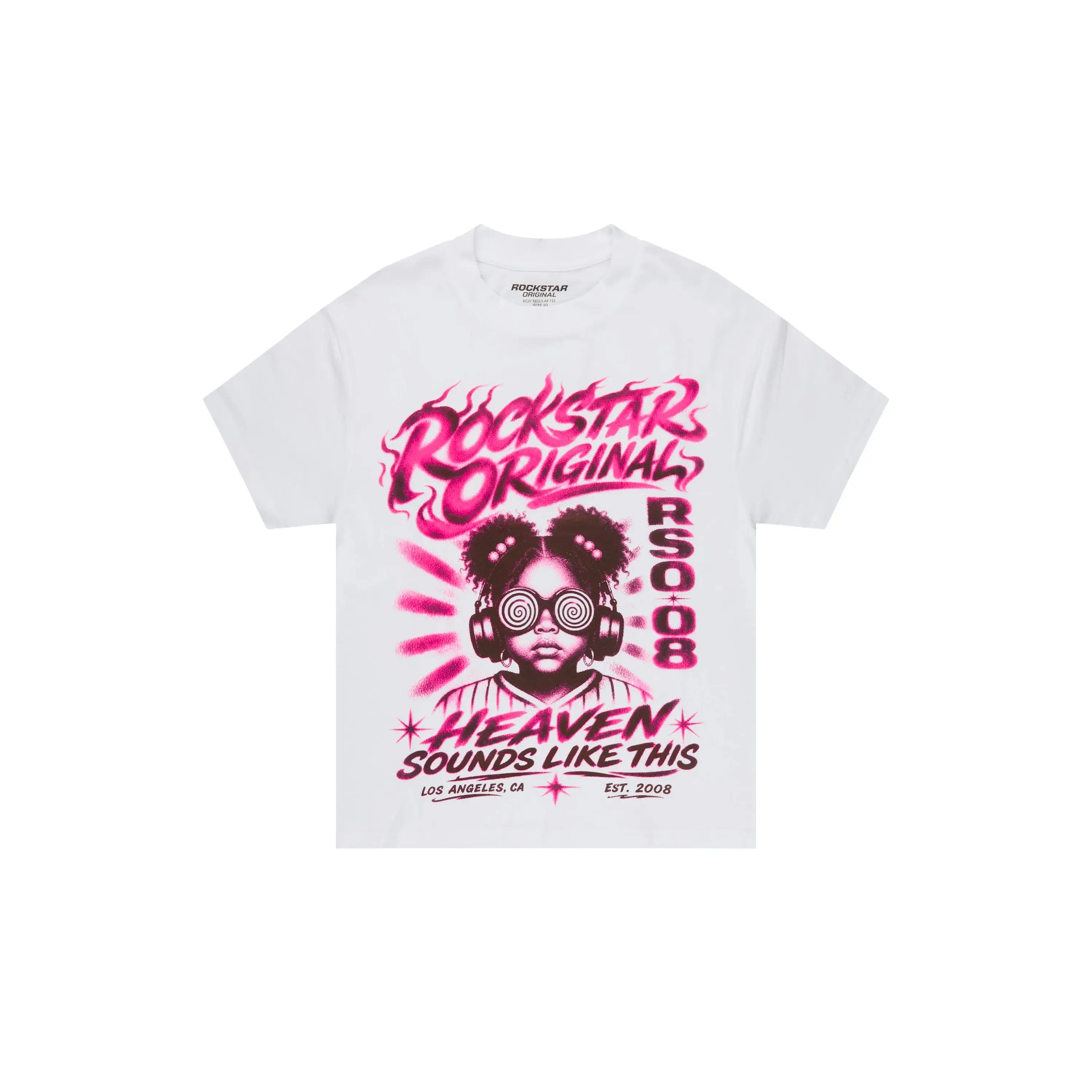 Girls Loomy White Graphic T-Shirt