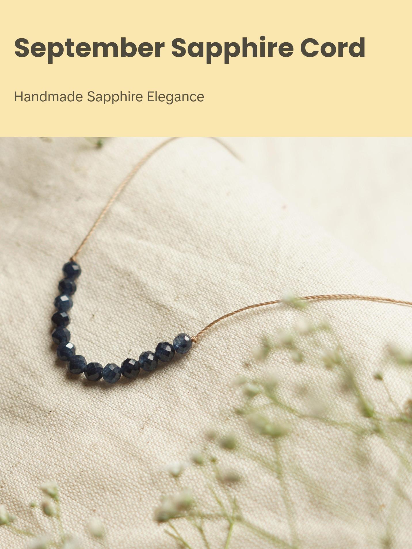 Dainty Sapphire  Necklace - September Birthstone