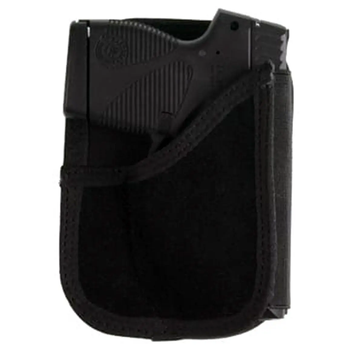 Bulldog Nylon and Leather Concealed Wallet Holster, Fits .22, .25, .32 or .380 Mini Pistols, Black