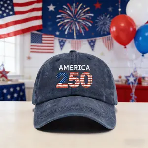 USA Themed Printed Baseball Cap, Classic Black/Navy Casual Hat, Lightweight Adjustable Outdoor Sun Hat for Daily and Patriotic Events