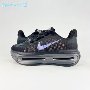 Air cushion platform running sneakers feature full-length transparent shock air midsole, crafted from sheer breathable woven knit mesh, matte black mesh upper with subtle copper dotted print & silver transparent cushion, ultra-light thick sole build