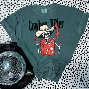 Retro Kller Carton Cowboy T-shirt, western clothing, western outfits women, western tops, Sweatshirt and Hoodie