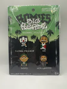 DGA Collectibles Pin Homies Big Heads Enamel Pin-Set Series 4 Clown Prince OG Sapo Hollywood Collectors Set