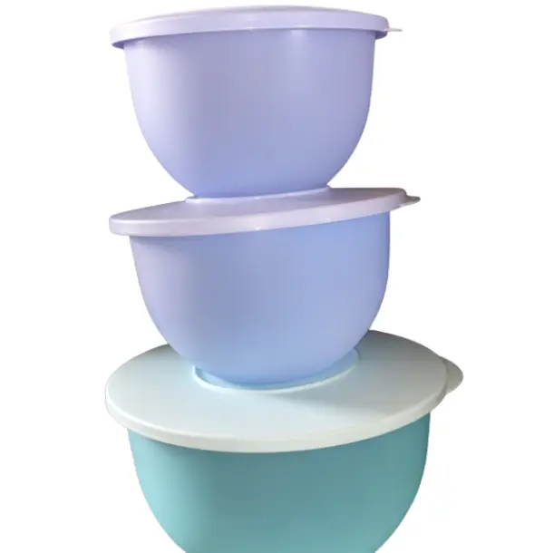 Tupperware 3-Pc Impression Bowl Set, Kitchen Bowls for Dining Use
