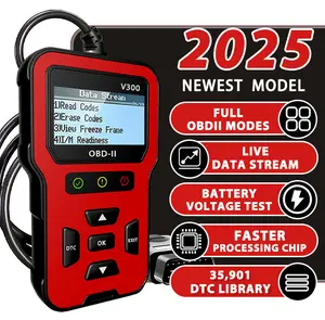 RODEDIO  V300 OBD2 Scanner - Car Code Reader & Scan Tool - Automotive Scanner - Helps Fix Check Engine Light Issues & More Multifunctional