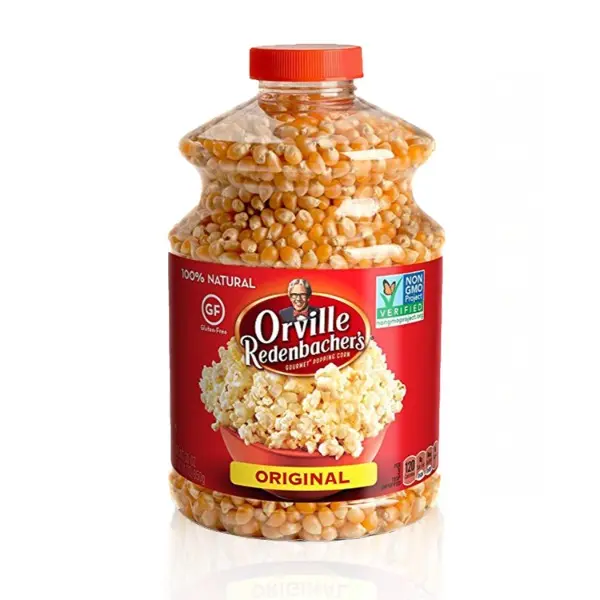 Orville Redenbacher's Halal Original Yellow Gourmet Popcorn Kernels - Crispy US Snack, 30 oz (Pack of 6)
