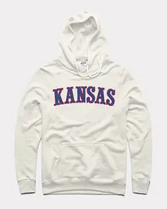 Retro Kansas Jayyhawks Circus Font Hoodie, Game Day Ready Sweatshirt, Show Your KC Love, Football Fans, Trending Us Streetwear, Viral on Tiktok Menswear Long Sleeve Casual Pullover