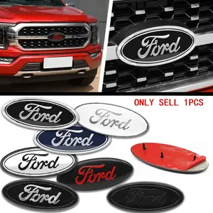22.3cm 14.5cm Car Styling Logo Front Grille Emblem Rear Trunk Badge Accessories For Ford Mondeo MK2 MK4 F150 F250 F250 GT GT500 Decal For Cars