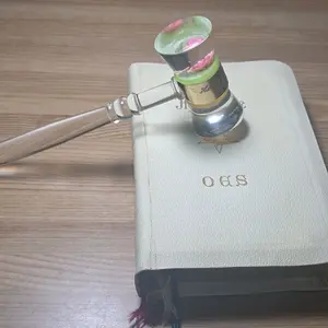 Rare 1941 OES Heritage Bible & Personalized Ceremonial Gavel Set