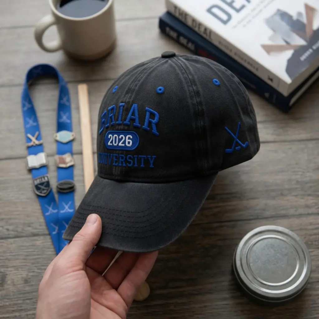 Briar University Embroidered Hat, Off Campus Baseball Cap, Hockey Romantic College Apparel, Gift for Readers