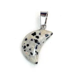 Crescent Moon Crystal Pendant