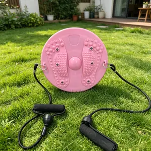 Home Pull Rope Waist Twister, Rotating Abdominal Trainer, Waist Balance Board, Multi-Scene Use, Fitness Equipment for Home Workout