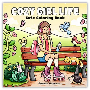 Cozy Girl Life: Cute Coloring Book for Adults & Teens Featuring Adorable Moments, Everyday Activities, and Sweet Nature Scenes