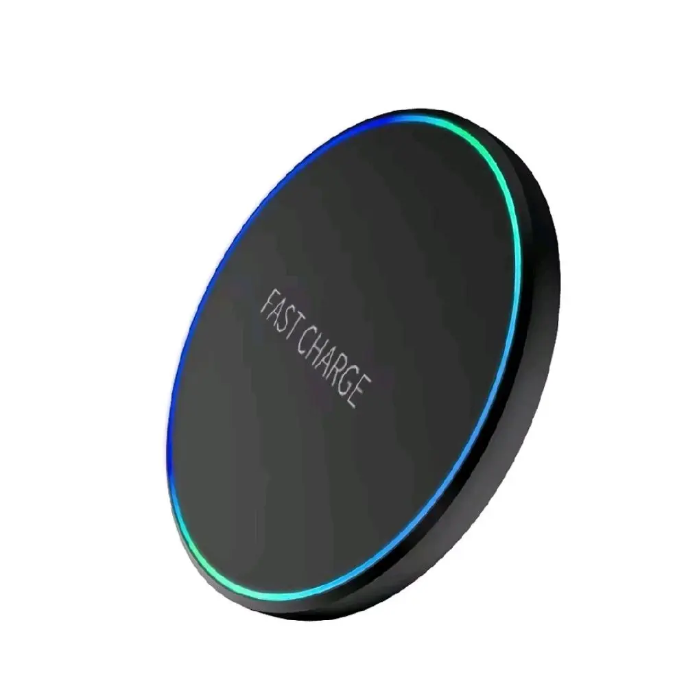30W Fast Wireless Charger Pad - 7.3mm Ultra-Slim Portable Induction Charging Station with Smart LED Indicator, Compatible with iPhone 17/16/15/14/13, Samsung Galaxy S25/S24/S23 & AirPods, Available in Black & White from p79Supply