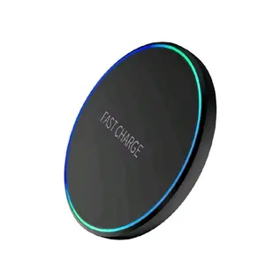 30W Fast Wireless Charger Pad - 7.3mm Ultra-Slim Portable Induction Charging Station with Smart LED Indicator, Compatible with iPhone 17/16/15/14/13, Samsung Galaxy S25/S24/S23 & AirPods, Available in Black & White from p79Supply