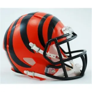 212 MAIN Cincinnati Bengals Speed Mini Helmet, True Sports Collectible Accessory, Half Scale, Mini Replica