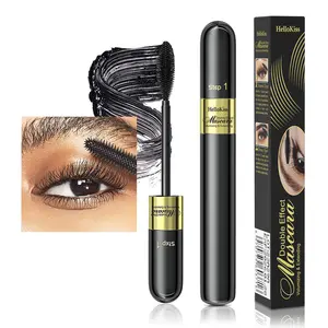 HelloKiss Double Effect 4D Mascara 2-in-1 Slender Curled Thick Non-smudging Waterproof Mascara