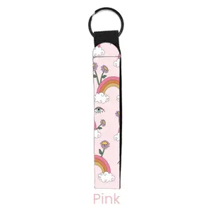 abbyrose Boho Dreams Wristlet Key Chain Pink
