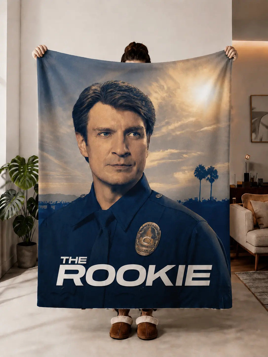 Police Officer Tribute Blanket Patriotic American Flag Throw Blanket Law Enforcement Appreciation Gift Soft Flannel Fleece Blanket for Men Women Veteran Family Home Sofa Bed Decor Birthday Christmas Gift