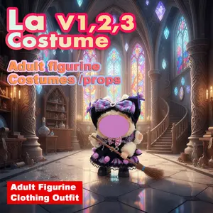 Buy one get one (A set of different styles of replacement clothing is given as a gift) La V1,2,3 Costume for Labubu V123 Clothes Doll Handmade Dress-up Photography Cosplay Thanksgiving Easter New Year Daily Gifts