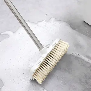 Bathroom Floor Brush, Rotating Scrub Brush, Hard Bristle, Long Handle, Tub and Tile Cleaning, No Dead Ends, Cleaning Supplies, Bathroom Cleaning Tool