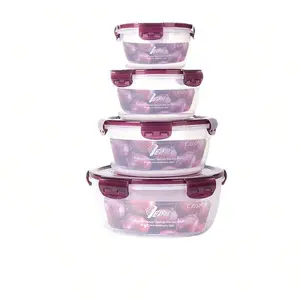 2/4pcs Food Storage Containers, Large Capacity, BPA-Free Plastic, Stackable, Space-Saving Kitchen Organizer, Ideal for Fruits, Vegetables, Meat, Eggs, Dumplings, Refrigerator Storage Box