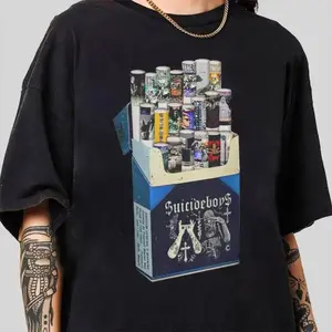 Oversized Graphic Tee Suicid3boy C.ig.are.tte Album Shirt, Suid3boy Shirt, Suid3boyz Sweatshirt, Band tees, Retro Boyband Shirt, SB Shirtmen gifts,graphic tees Oversized Boxy Fit Streetwear Basics Unisex T-shirts S-5XL