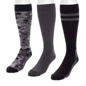 Men's 3 Pack Nylon Compression Knee-High Socks