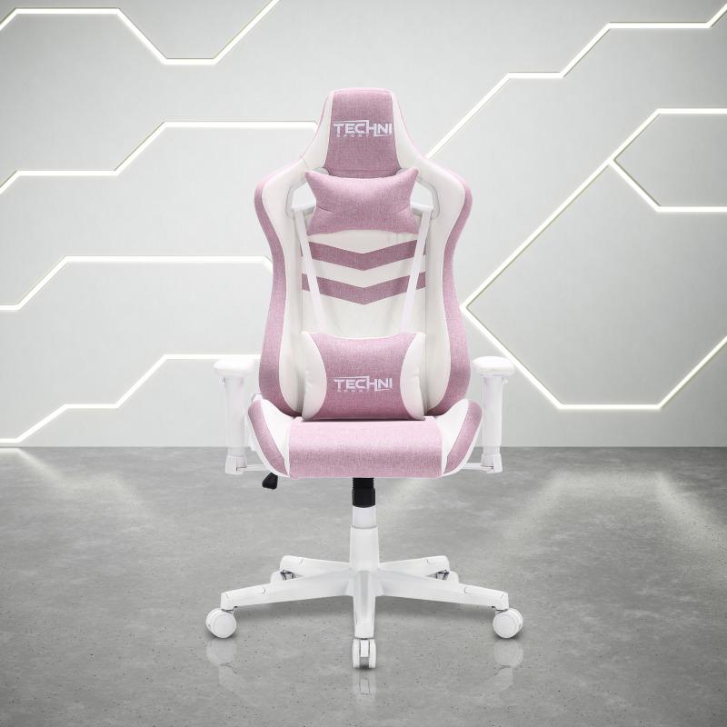 Techni Sport Ergonomic Pastel Gaming Chair, Video Gaming Desk Chair, Office Chair Pink/Mint/Blue