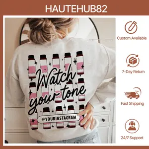 2-Side CUSTOM Hair Stylist Instagram Name Sweatshirt, Cosmetology Shirt, Hairdresser Clothing, Salon Outfit