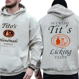 Funny Sucking And Licking Tito Hoodie, Handmade Vodka Sweater, Wine Lover Gift, Drink Shirt