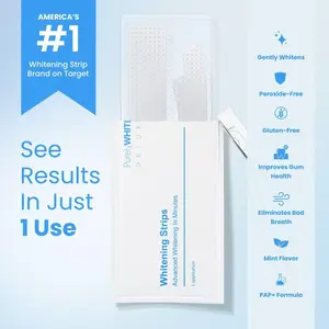 PurelyWHITE | Teeth Whitening Strips | Peroxide-Free | Instant Whitening For Sensitive Teeth