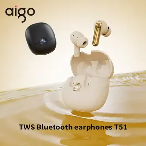 AIGO TA51 True Wireless Earbuds Brand New Bluetooth 5.4 TWS In-Ear Earphones In-Ear Sports and Gaming Waterproof HD Call 300mAh Earphones